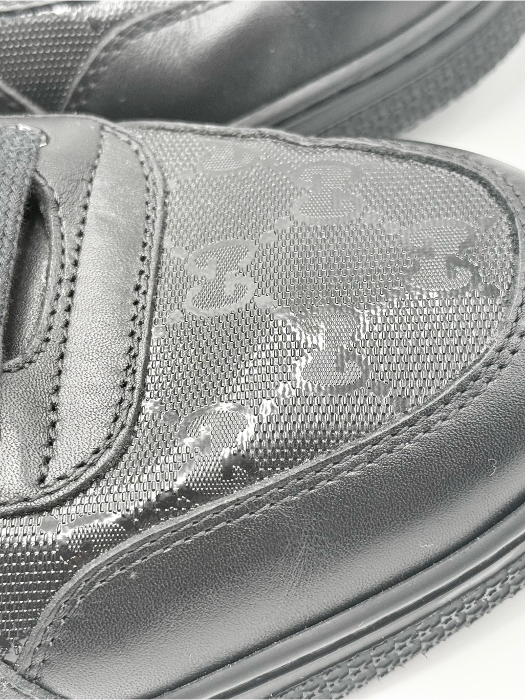 Gucci Imprime High Monogram Men’s Leather Sneakers